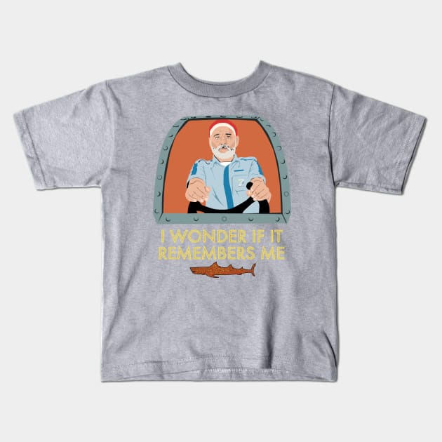 Steve Zissou Kids T-Shirt by mosgraphix